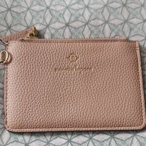 Nanette Lepore Metallic Coral Pink Wristlet